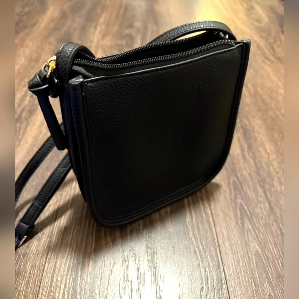 Montana West Black Leather Crossbody Purse